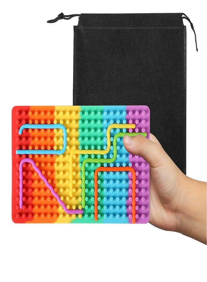 Fpxnb 2 Pack Sensory Fidget Toy, Silicone Sensory Activity Board for Calming, Stress, Anxiety, ADHD & Autism for Kids 3+ & Adults - Image 5